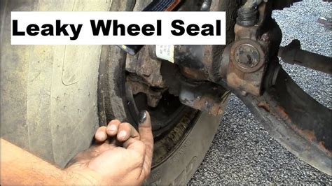 leaking wheel seal semi|Semi truck wheel seal leaking